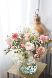 White & Peach Arrangement