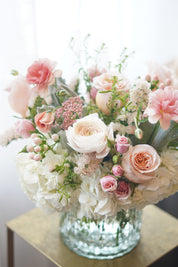 White & Peach Arrangement