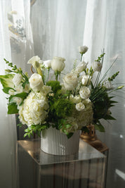 Ivory Grace in Towne | White & Green Flower Arrangement