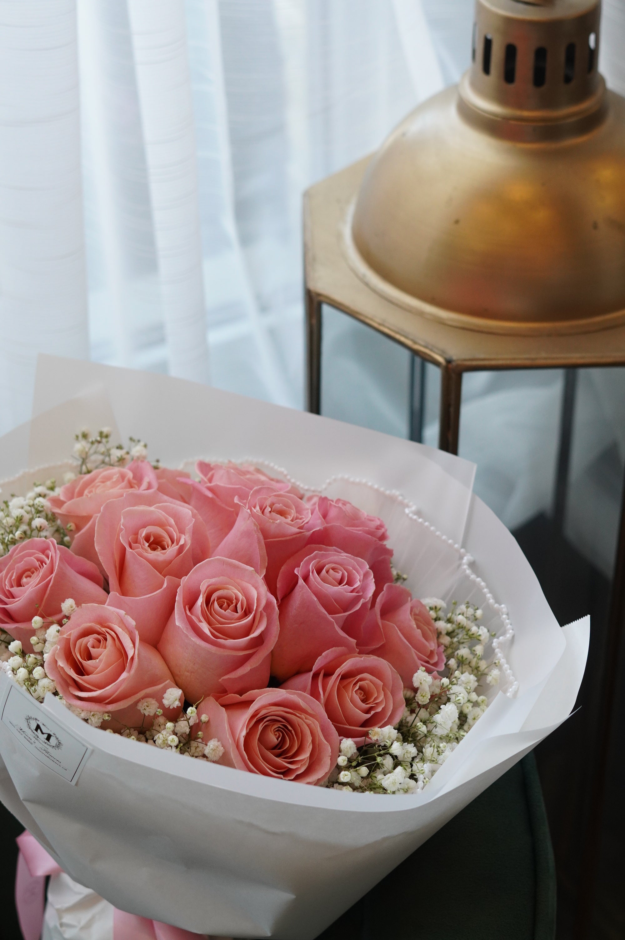 15 pink Roses