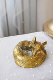 Sleeping Fox Candle Holder Close-Up — Elegant Home Décor Gift Idea Toronto