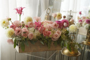 Blush Garden Meadow in Wooden Box — Toronto Flower Delivery