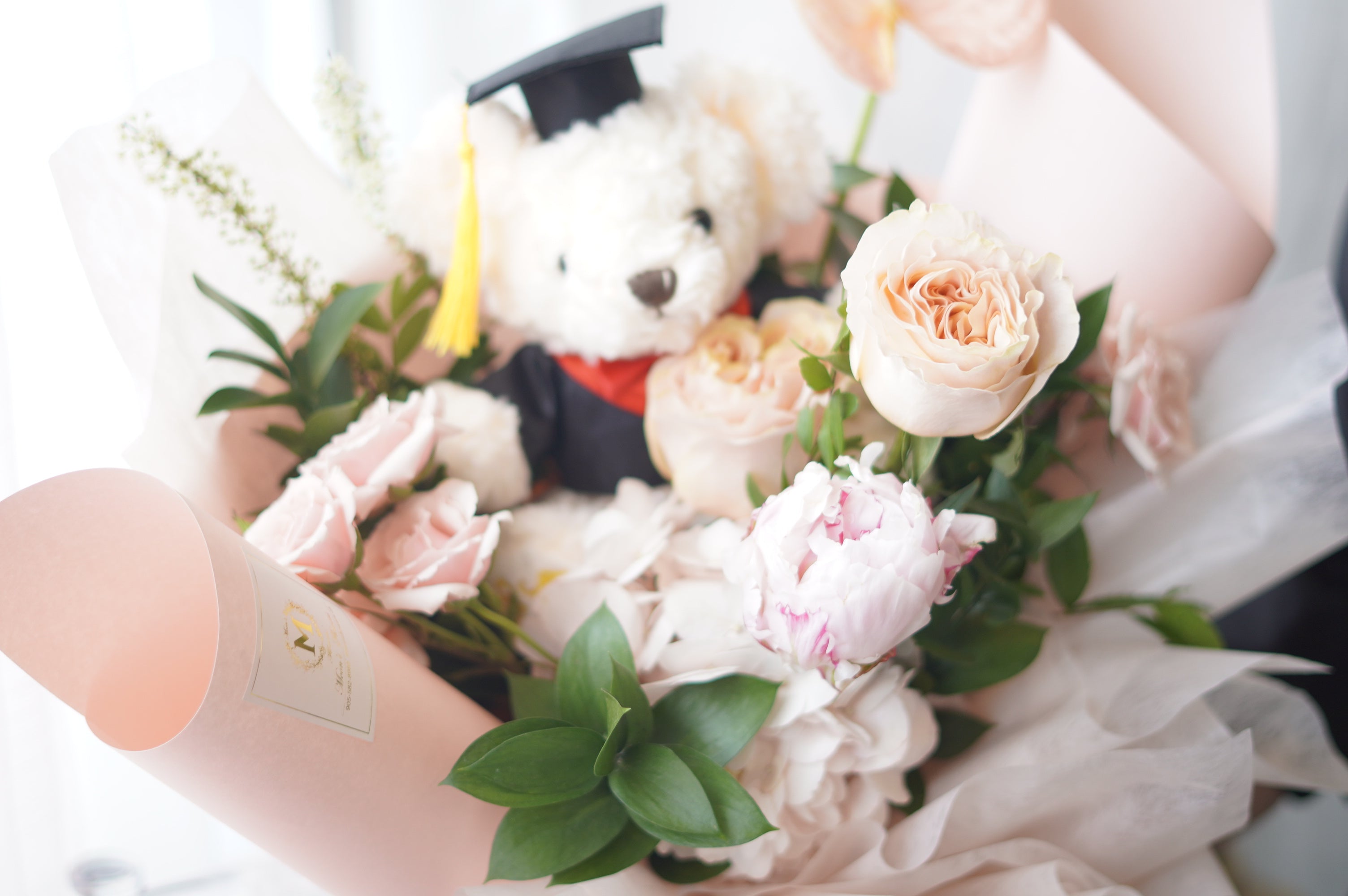 Graduation Bouquet with Teddy Bear 🎓