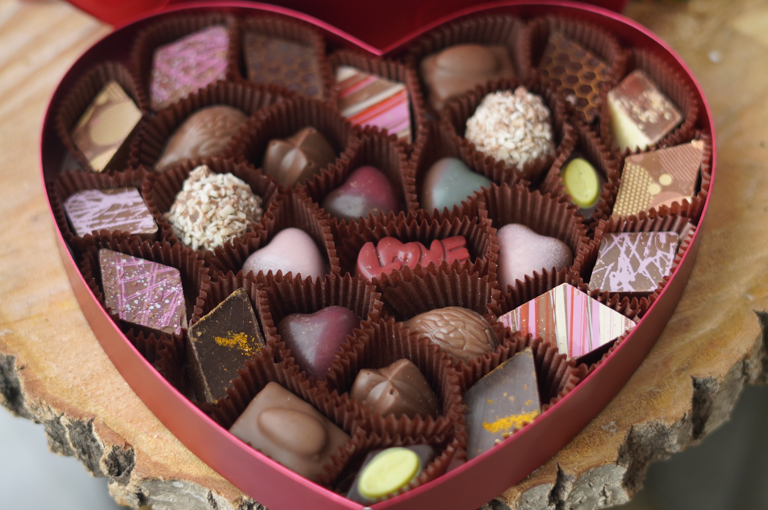 Chocolate and Love - Heart Gourmet Chocolates
