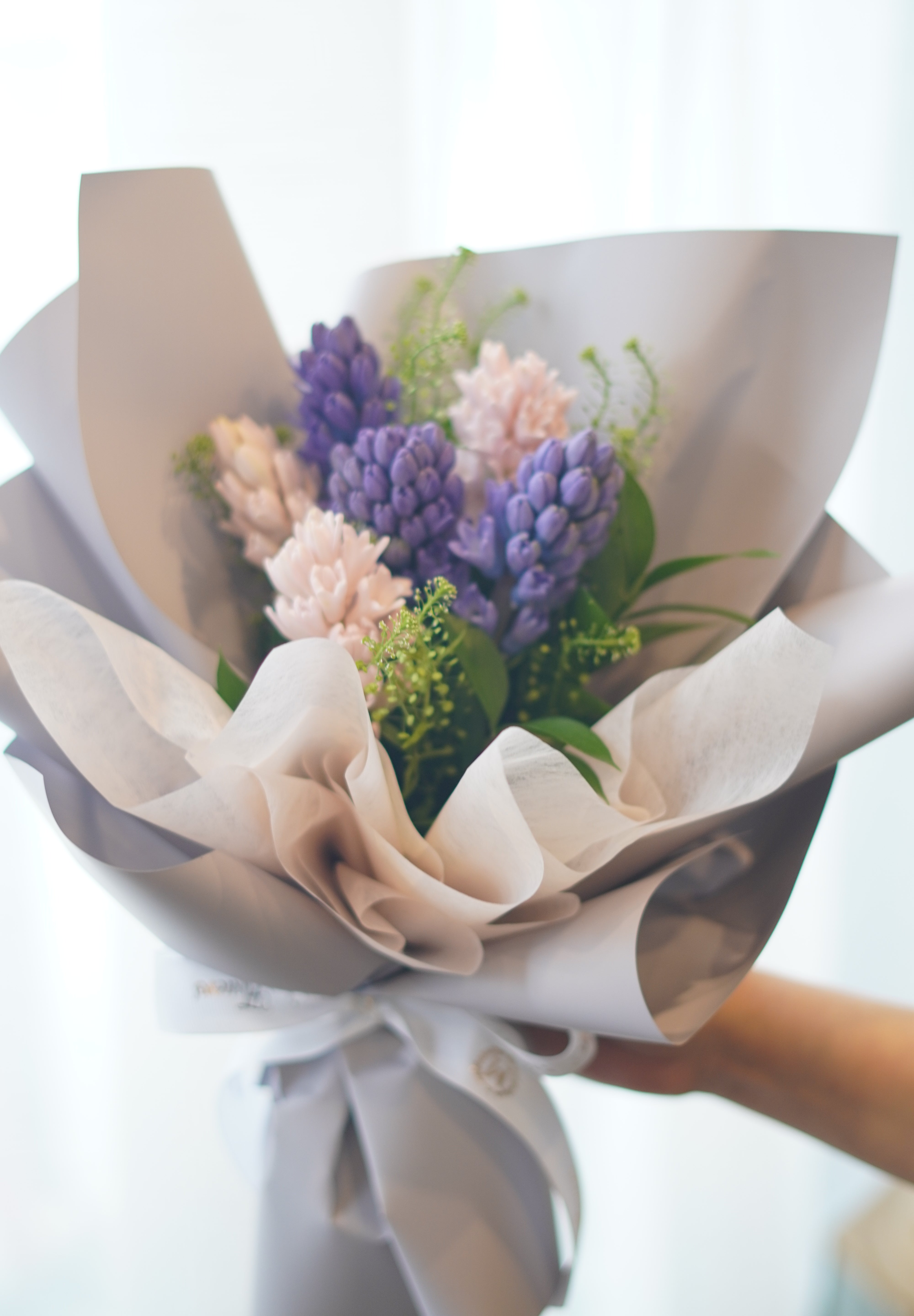 Elegant purple hyacinth flower bouquet – Toronto delivery