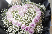 Eternal Love (2 Dozen Lavender Roses & Baby’s Breath)