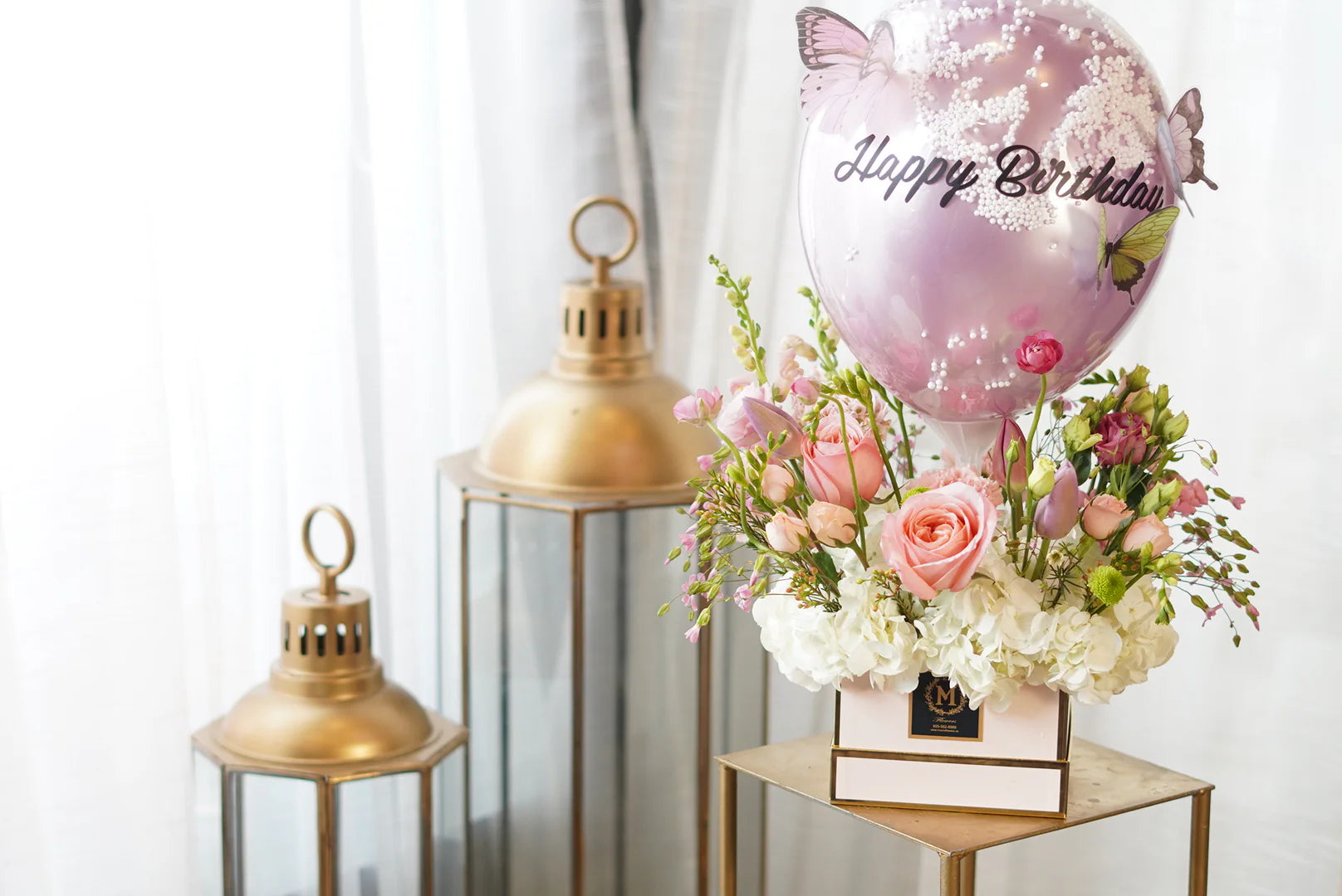 Valentine's Day - Balloon with Flowers