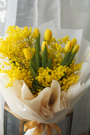 Bouquet Of Mimosa & Tulip