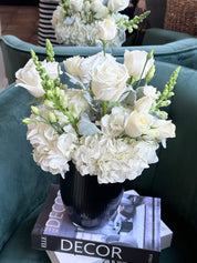 Black & White Sympathy Flowers