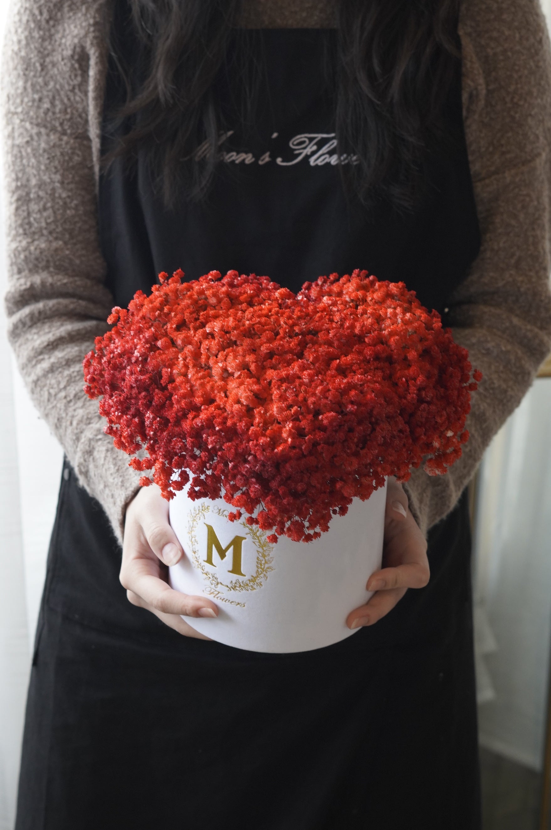 Front view of the arrangement