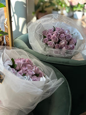 Lavender Rose Round Bouquet