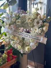 Funeral and Sympathy Heart Wreath