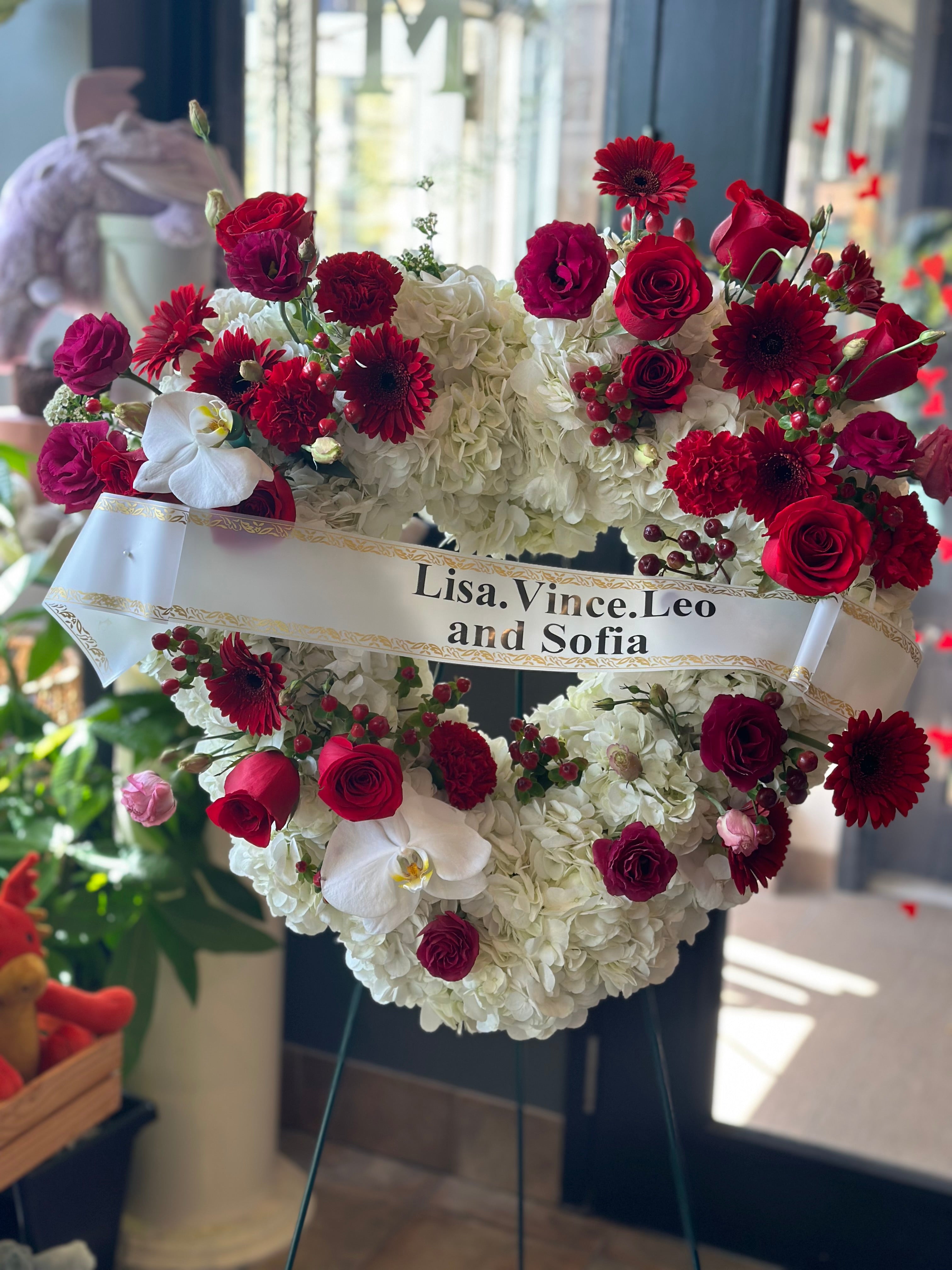 Funeral and Sympathy Heart Wreath