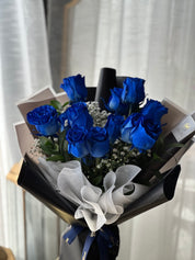 Valentine's Day - Classic Blue Rose Dozen Bouquet