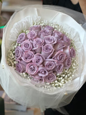 Valentine's Day - Lavender Rose Round Bouquet