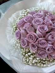 Valentine's Day - Lavender Rose Round Bouquet