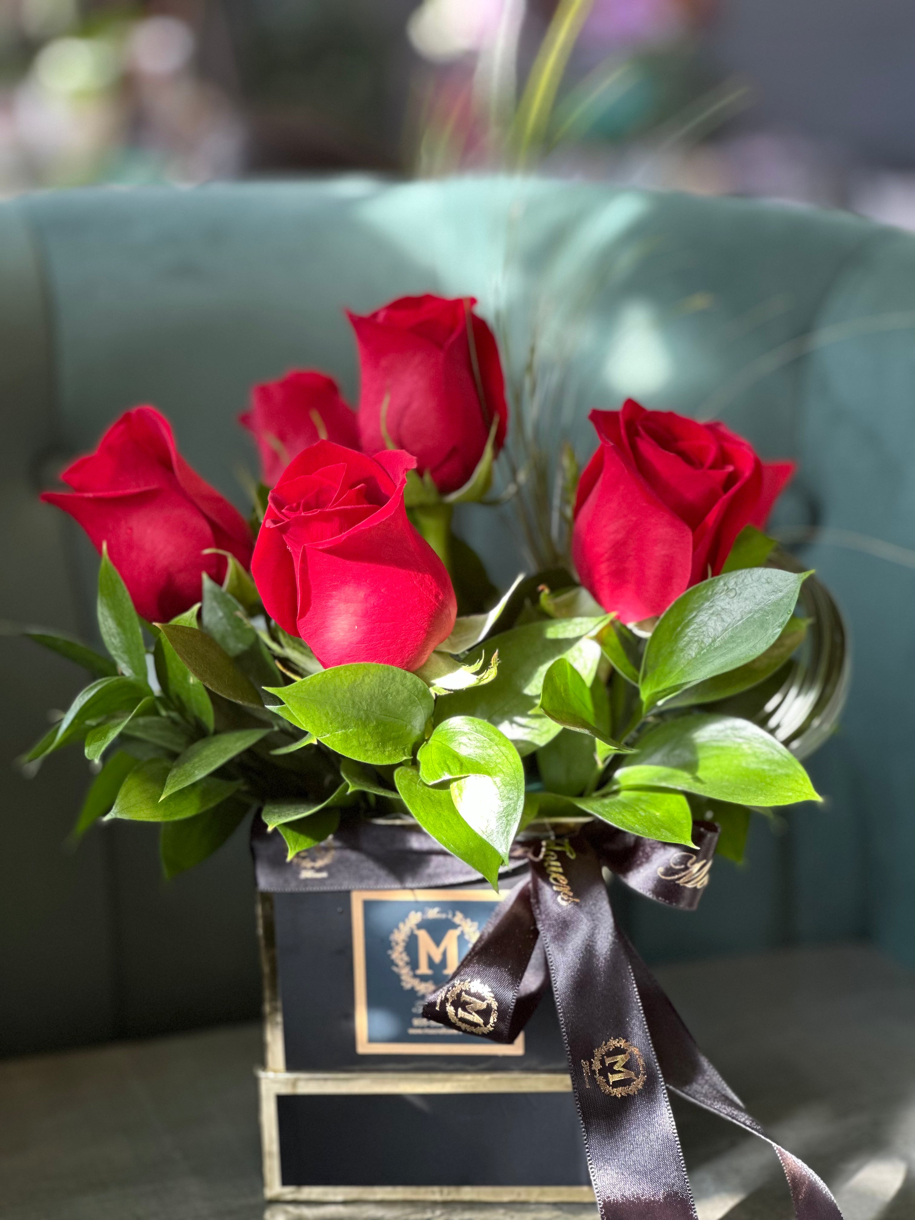 Valentine's Day-Half-Dozen Elegance Roses