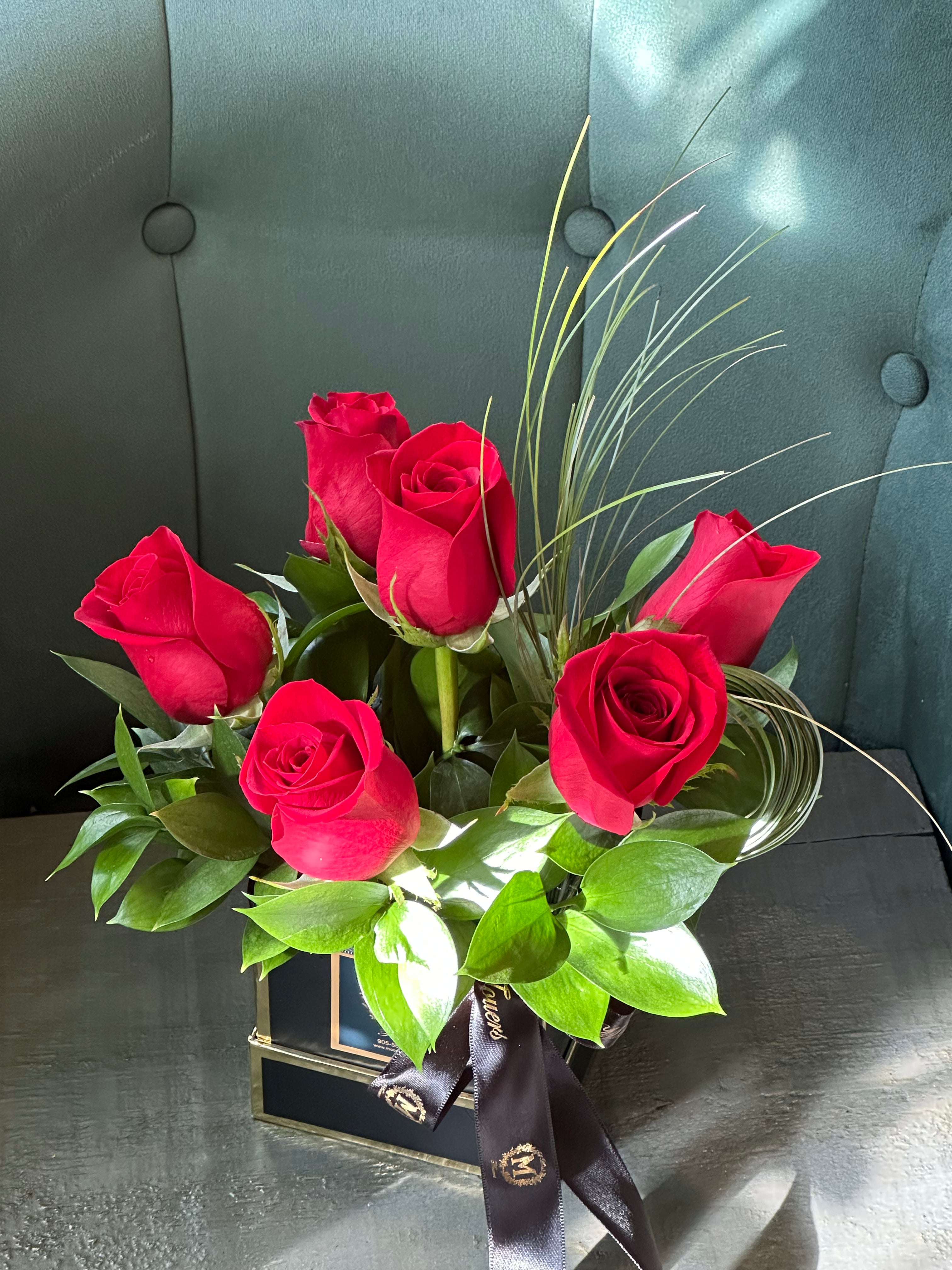 Valentine's Day-Half-Dozen Elegance Roses