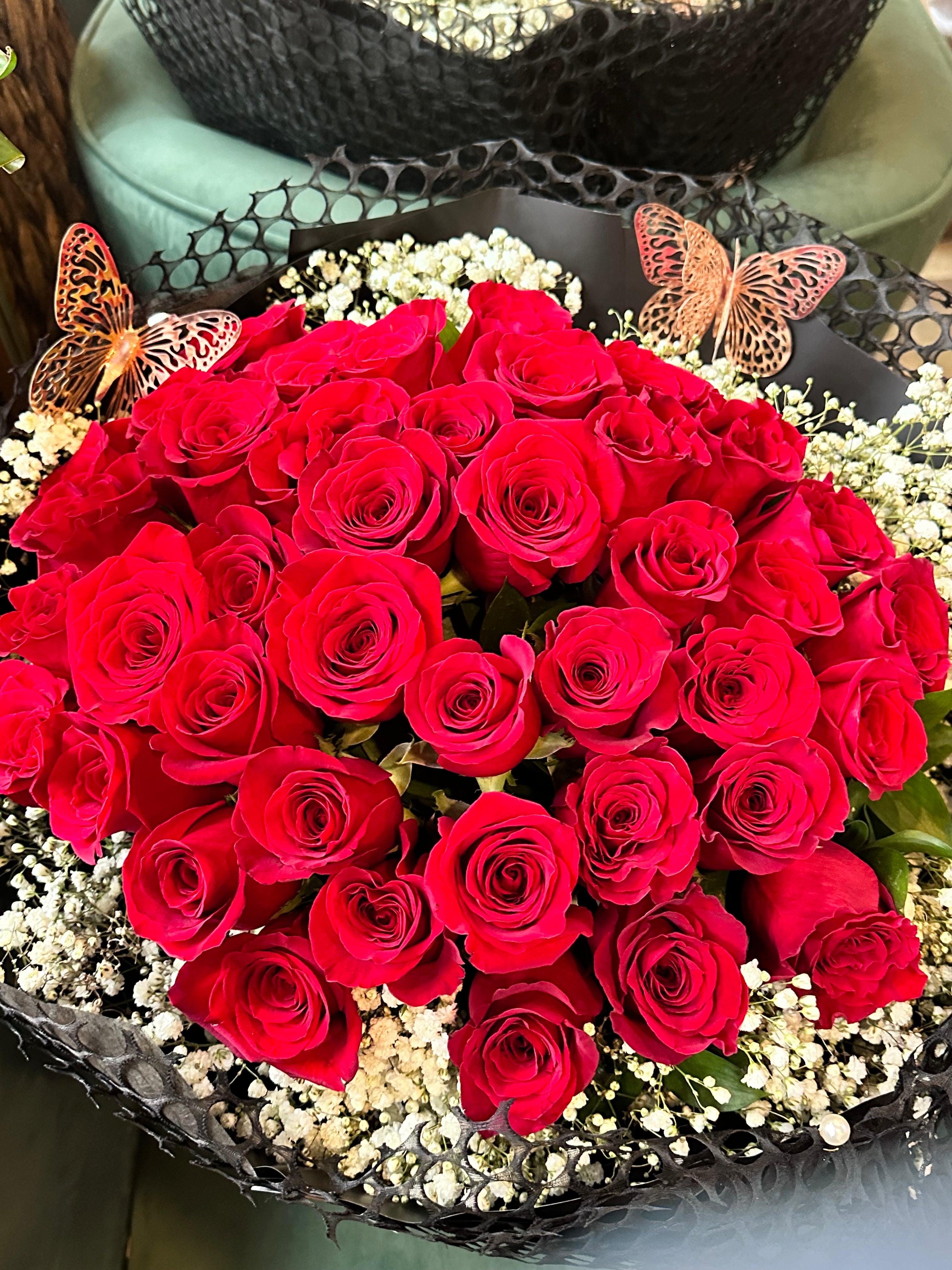 Valentine's Day - 50 Roses Bouquet