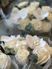 Valentine's Day -White Rose Bouquet