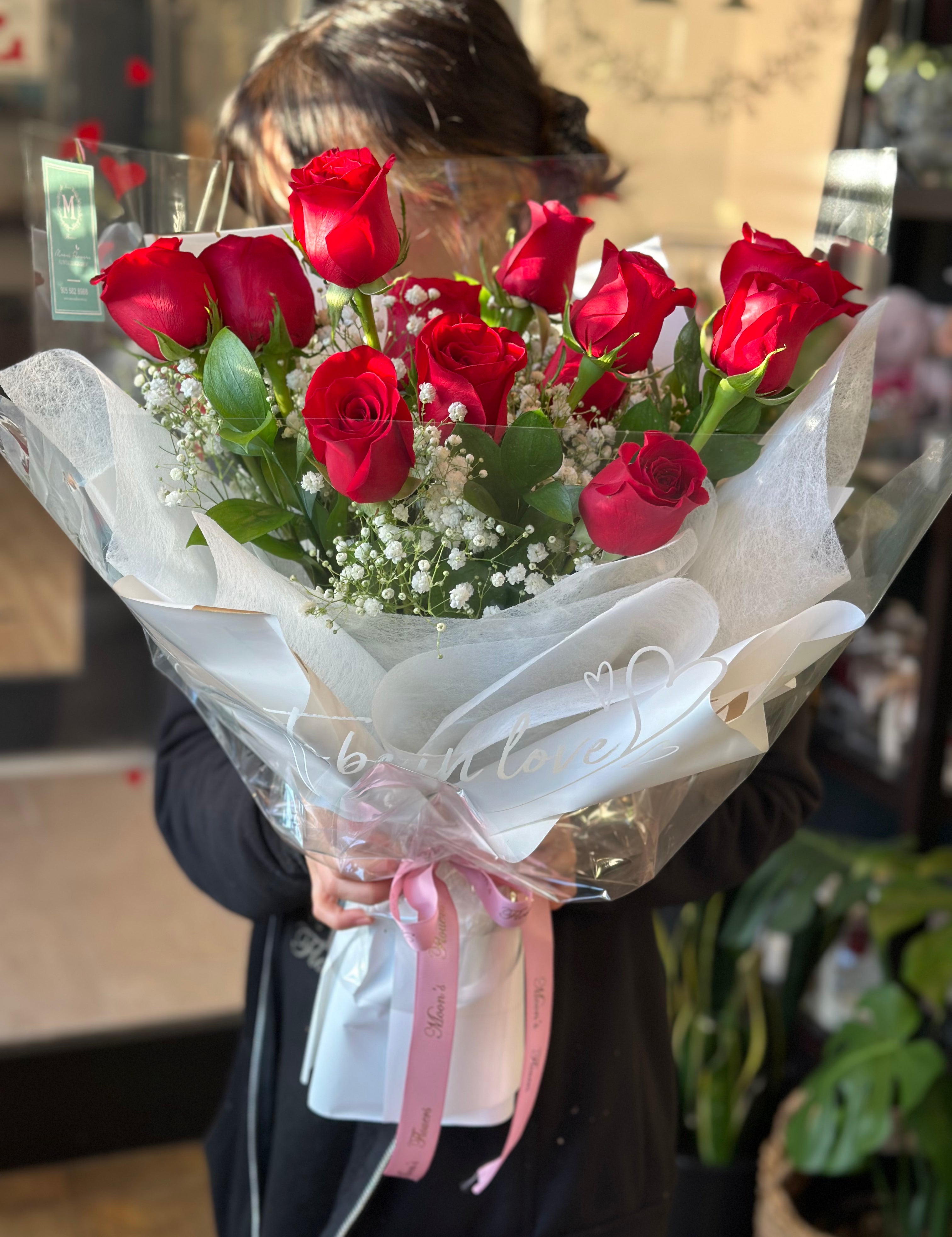 Valentine's Day- Roses Bouquet(12-50Roses)