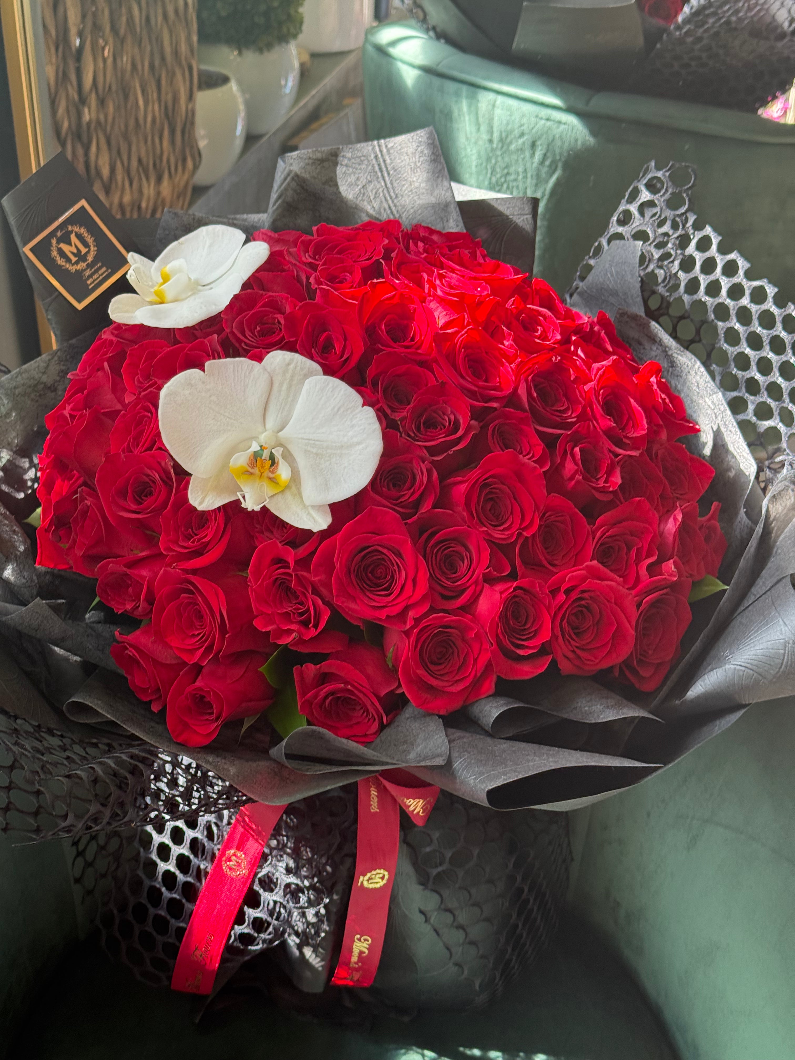 Valentine's Day - 50 Roses Bouquet