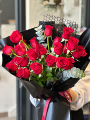 Valentine's Day - Classic Red Rose Dozen Bouquet