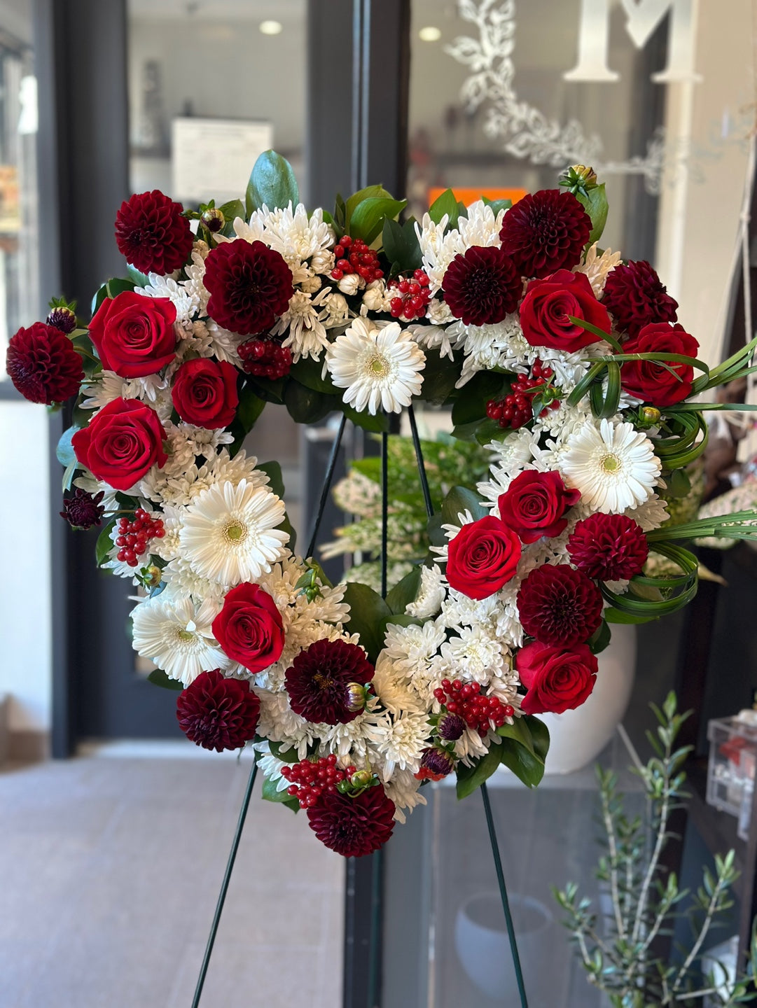 Funeral and Sympathy Heart Wreath