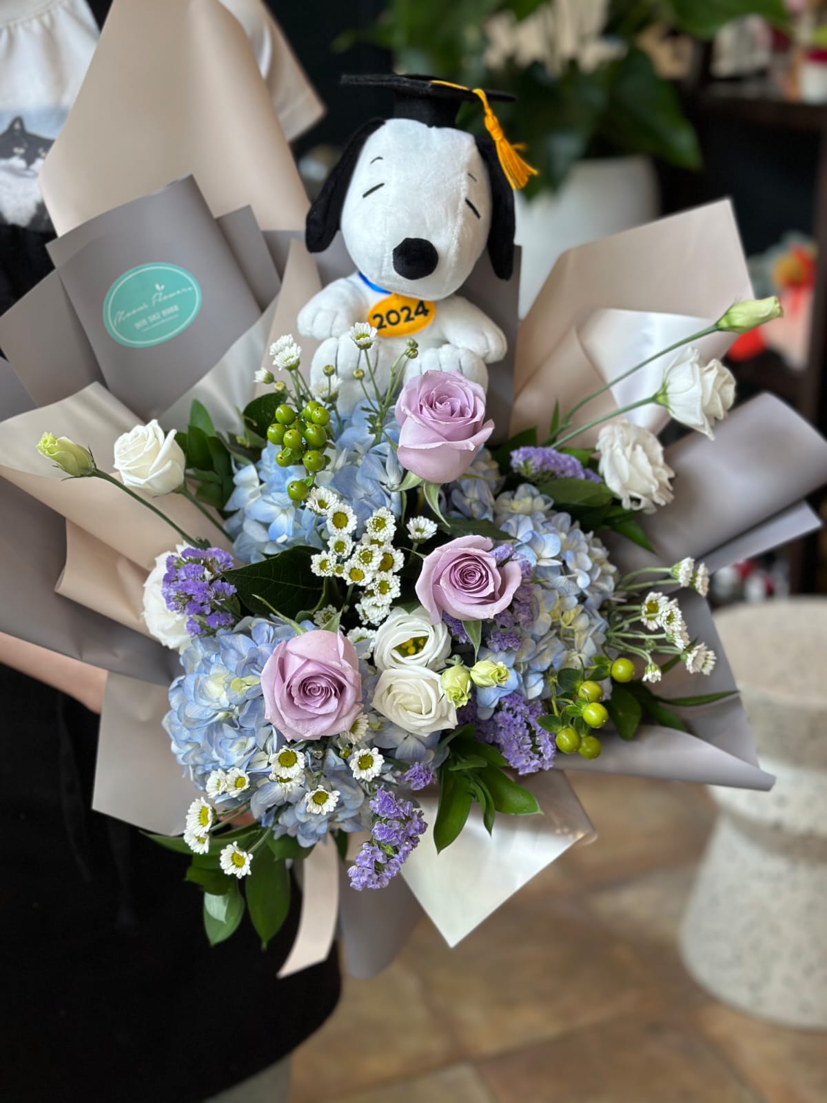 Lavender Graduation Bouquet (Jellycat NOT included)