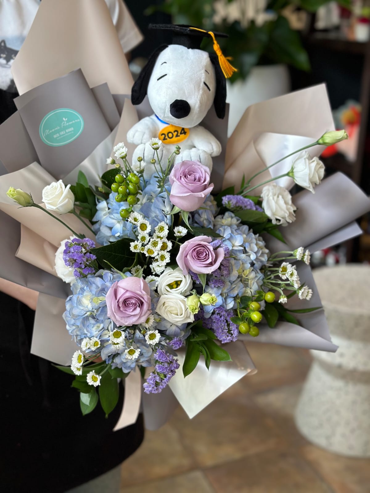 Lavender Graduation Bouquet (Jellycat NOT included)