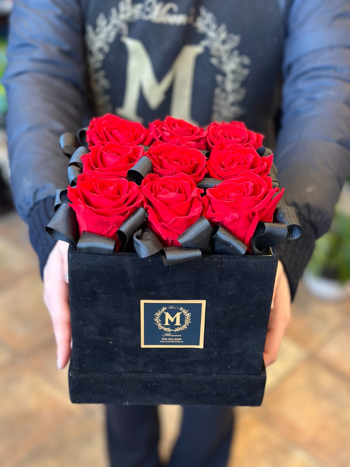 Valentine's Day - Preserved Rose in Velvet Box - 9