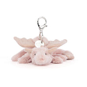 Rose Dragon Bag Charm Jellycat