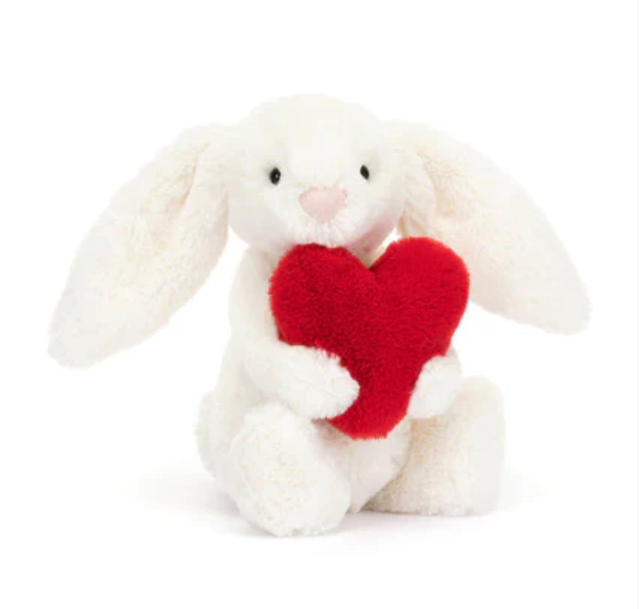 Bashful Red Love Heart Bunny Little