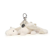 Snow Dragon Bag Charm Jellycat