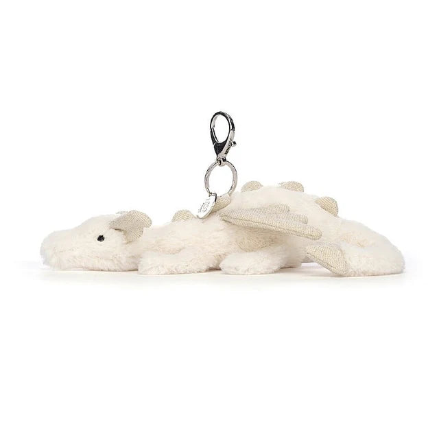 Snow Dragon Bag Charm Jellycat