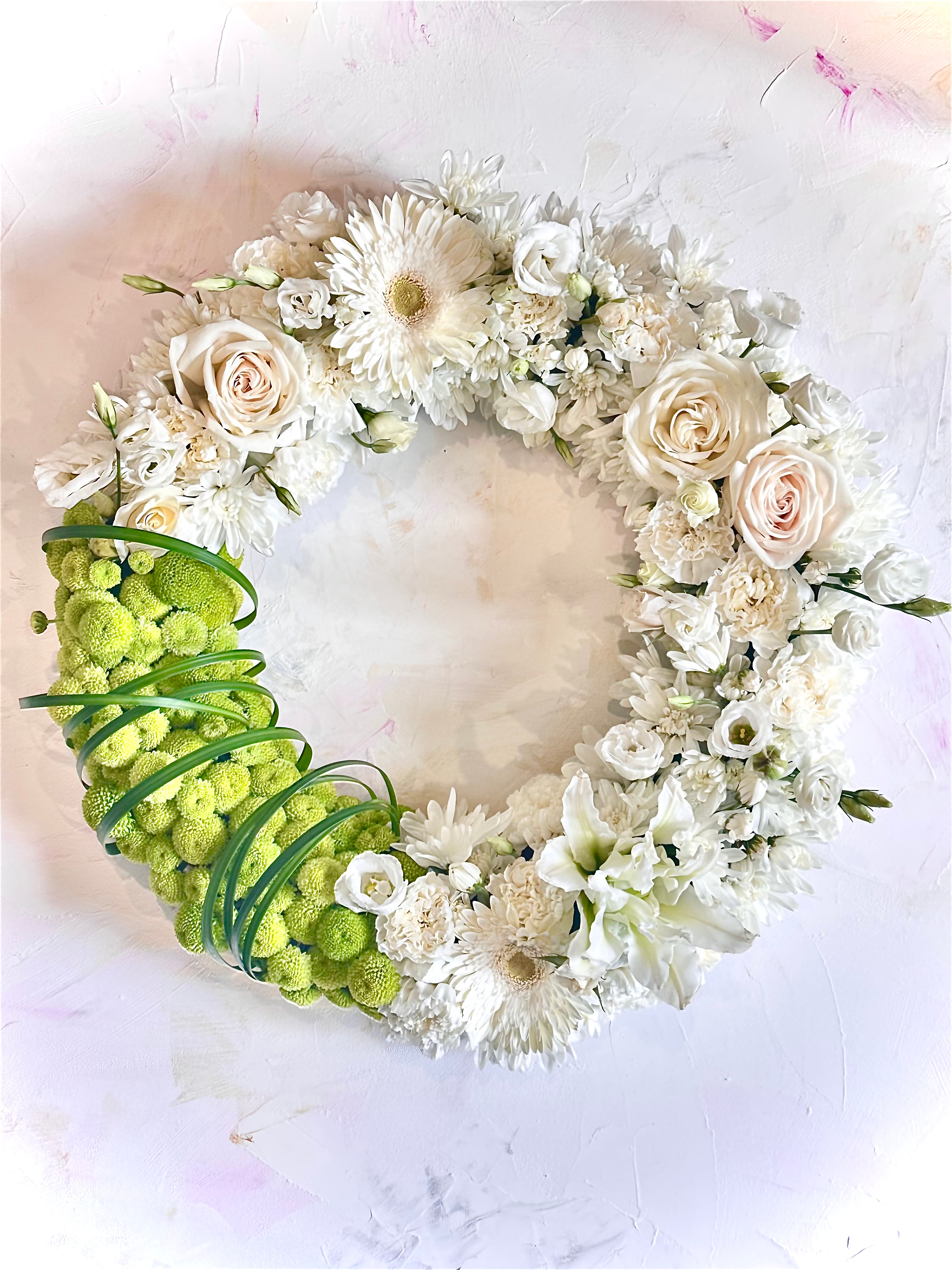 Round Condolences Wreath