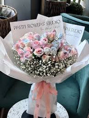 스프레이 장미 꽃다발