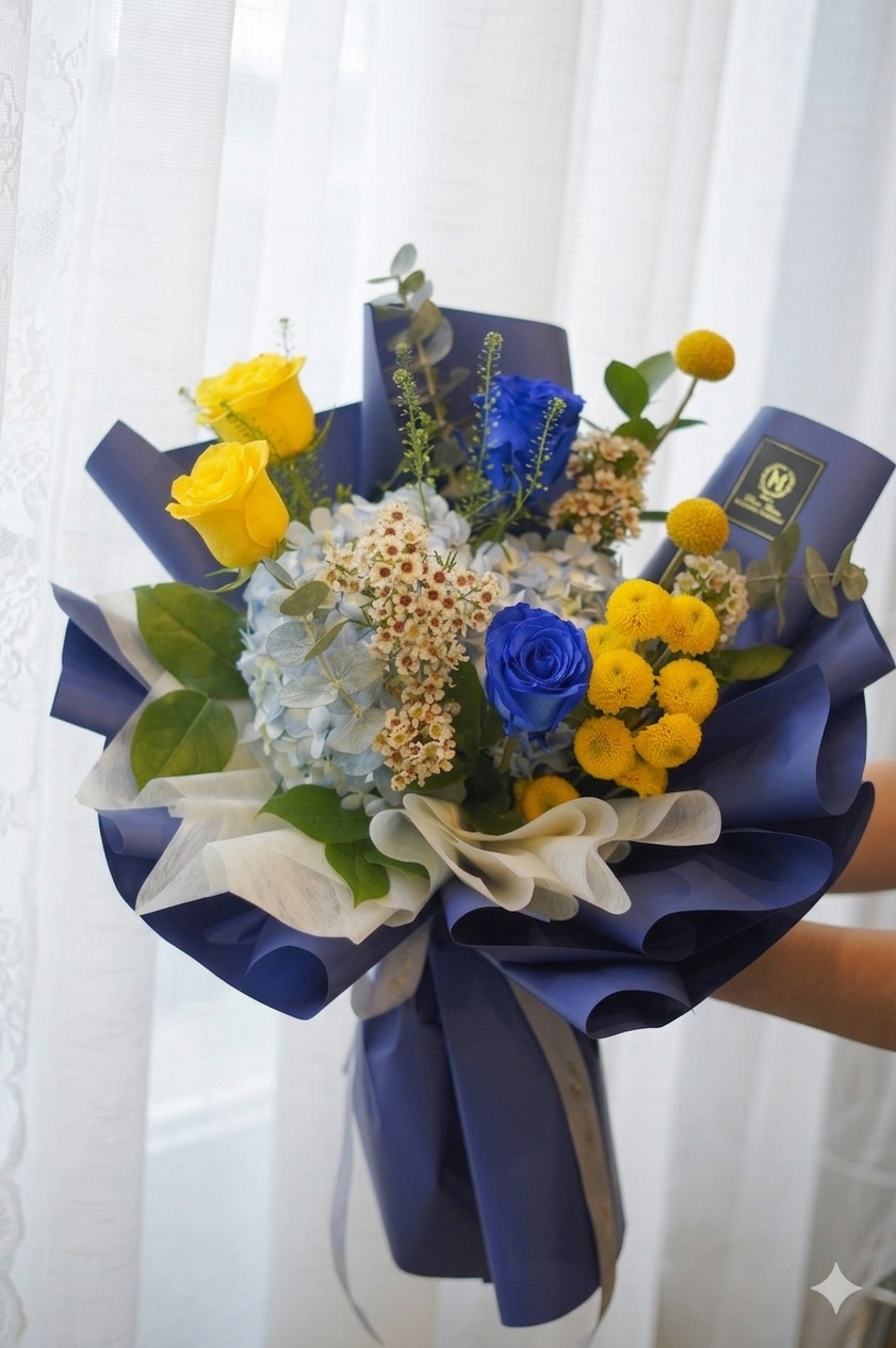 Bold Aspirations (Blue & Yellow Contrast)