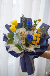 Bold Aspirations (Blue & Yellow Contrast)
