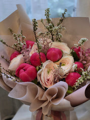 Blushing Peony Dream - Luxury Pink Flower Bouquet