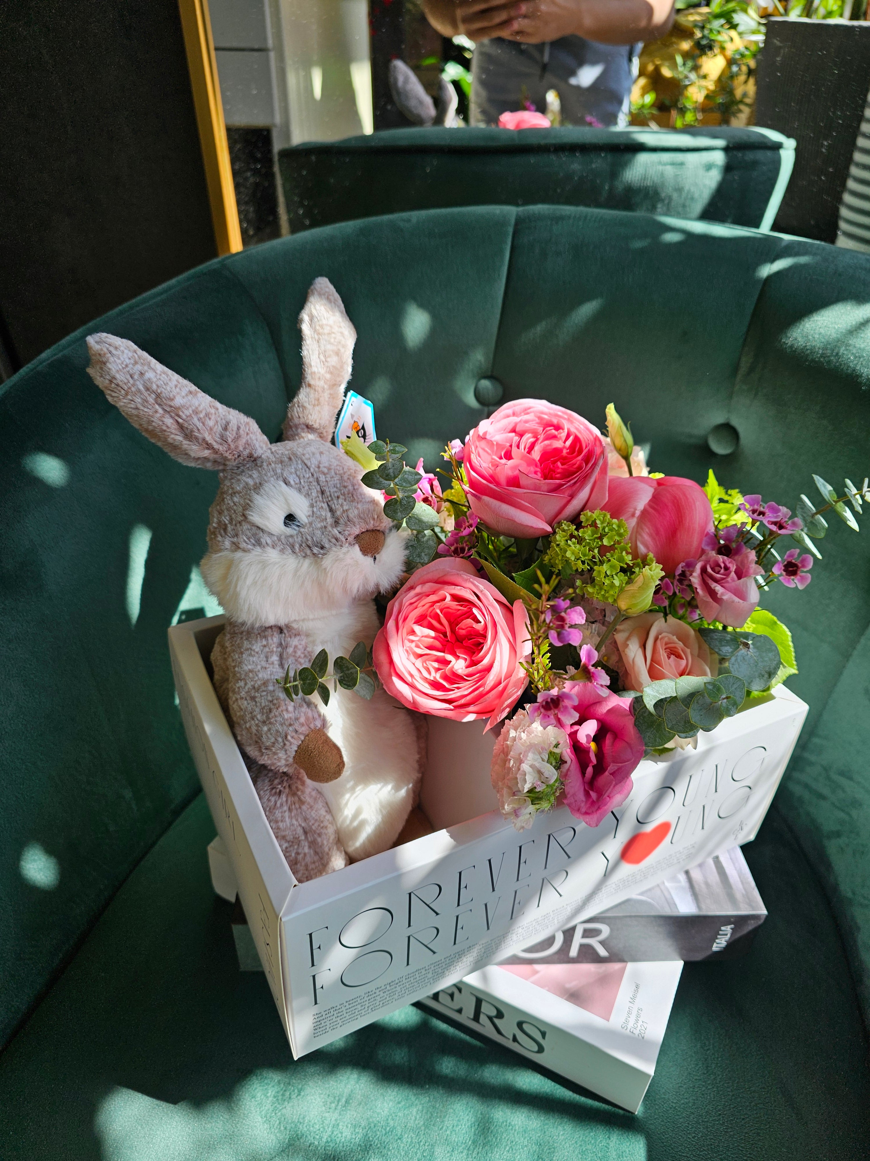 ジェリーキャット ローズ花　Rose Bouquet Amuseables Rose Bouquet - Official Jellycat