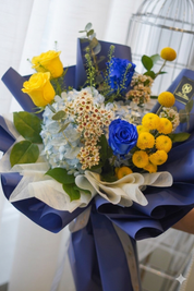 Bold Aspirations (Blue & Yellow Contrast)