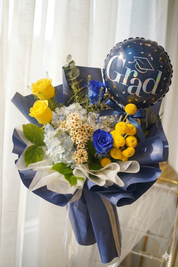 Bold Aspirations (Blue & Yellow Contrast)