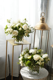 White Rose Garden Arrangement