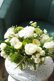 White Rose Garden Arrangement