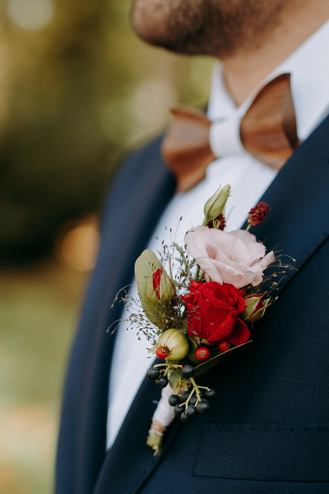 Red Rose Boutonniere