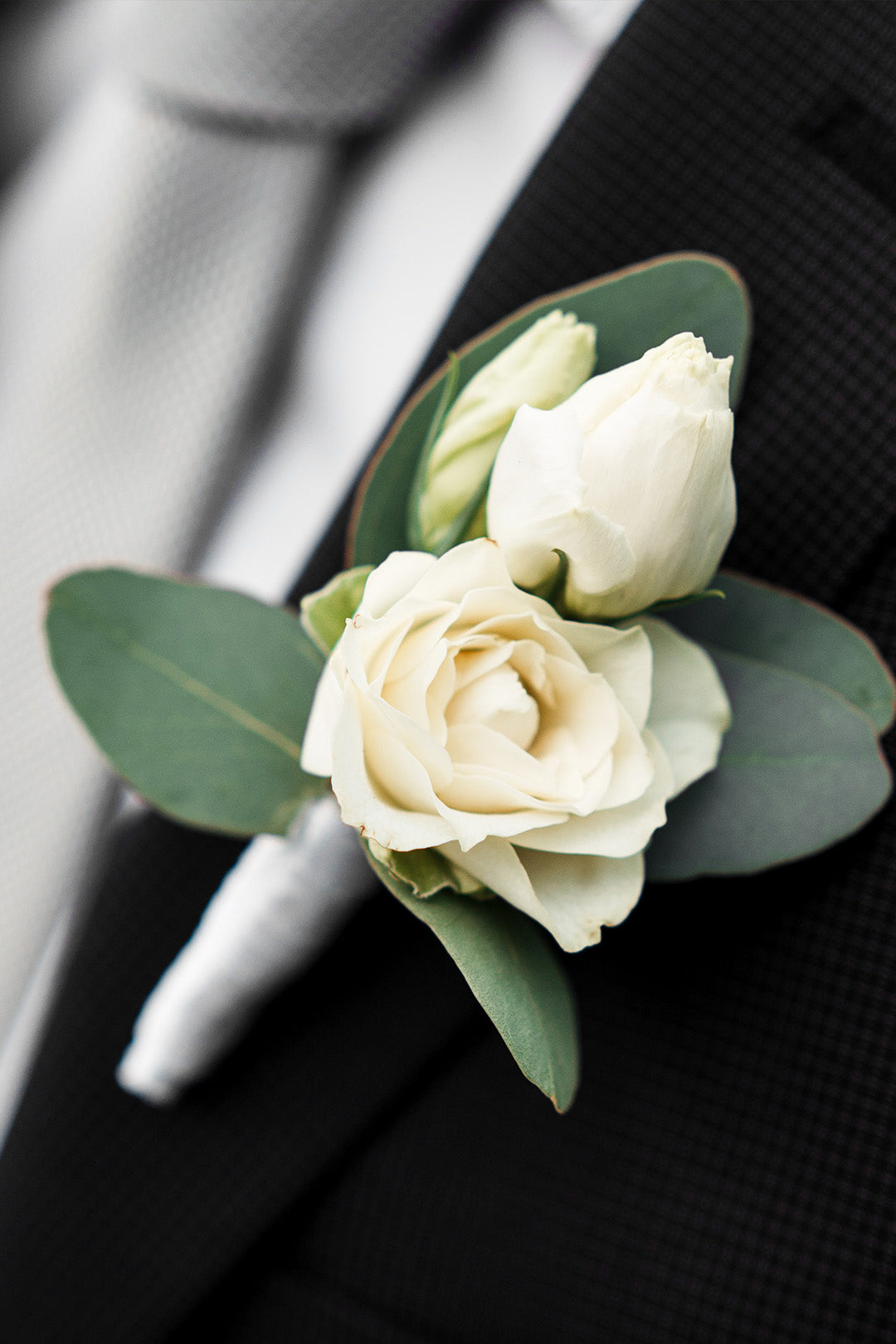 White Rose Boutonniere