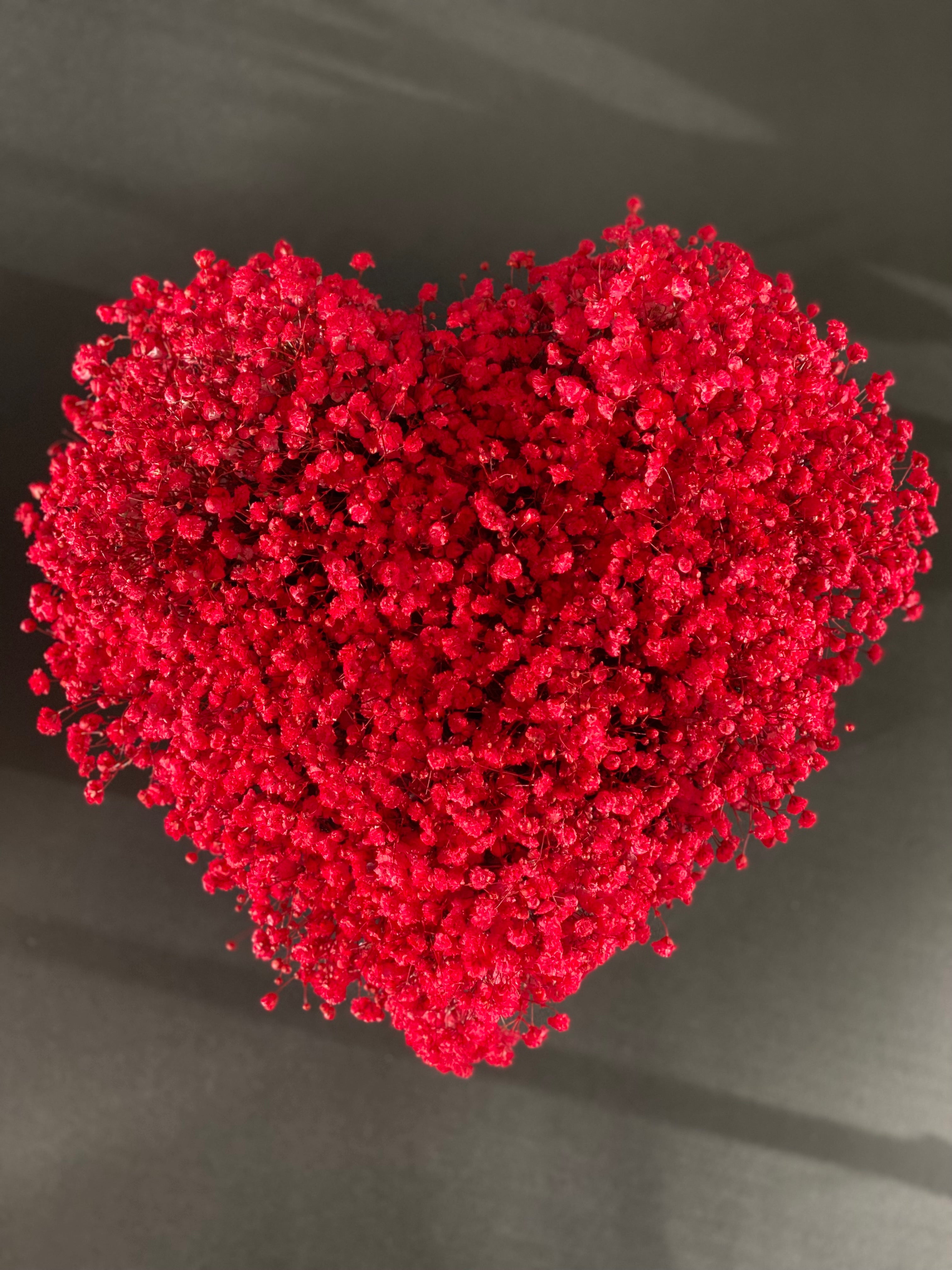 Top view of the arrangement-Black Velvet box