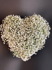 Top view of the arrangement-Black Velvet box with White flowers