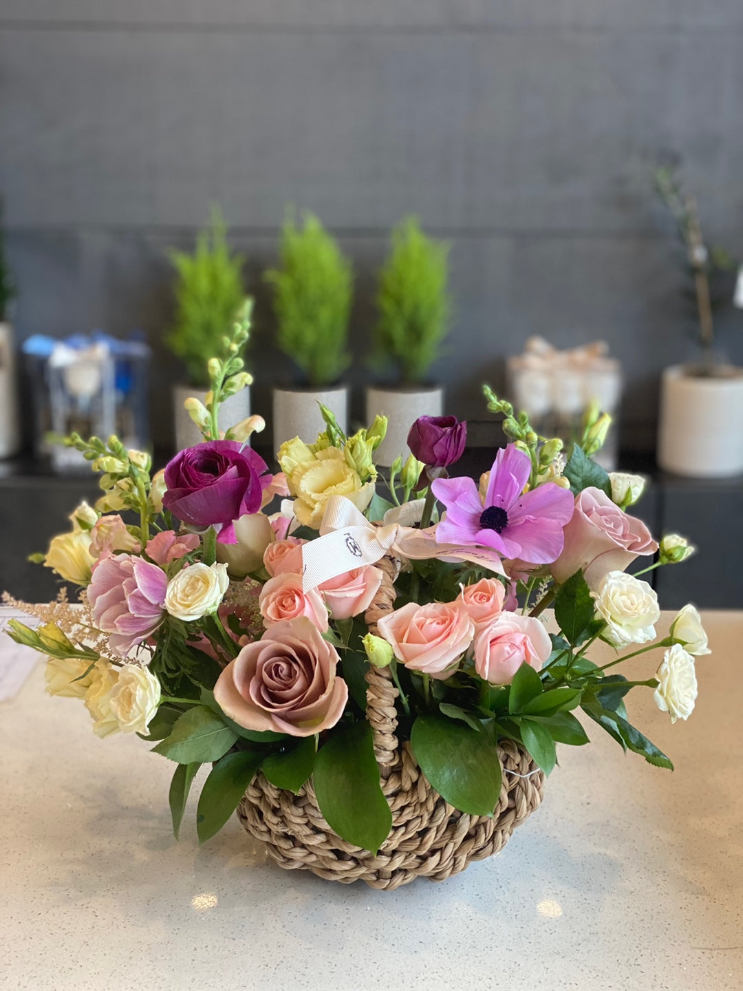 Flowers in a Basket